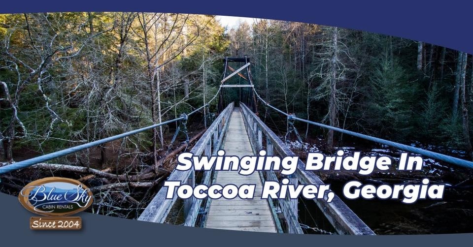 Visiting the Toccoa River Swinging Bridge Blue Sky Cabin Rentals